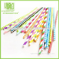 Colorful Happy Food Grade Paint Paper Straw For Party